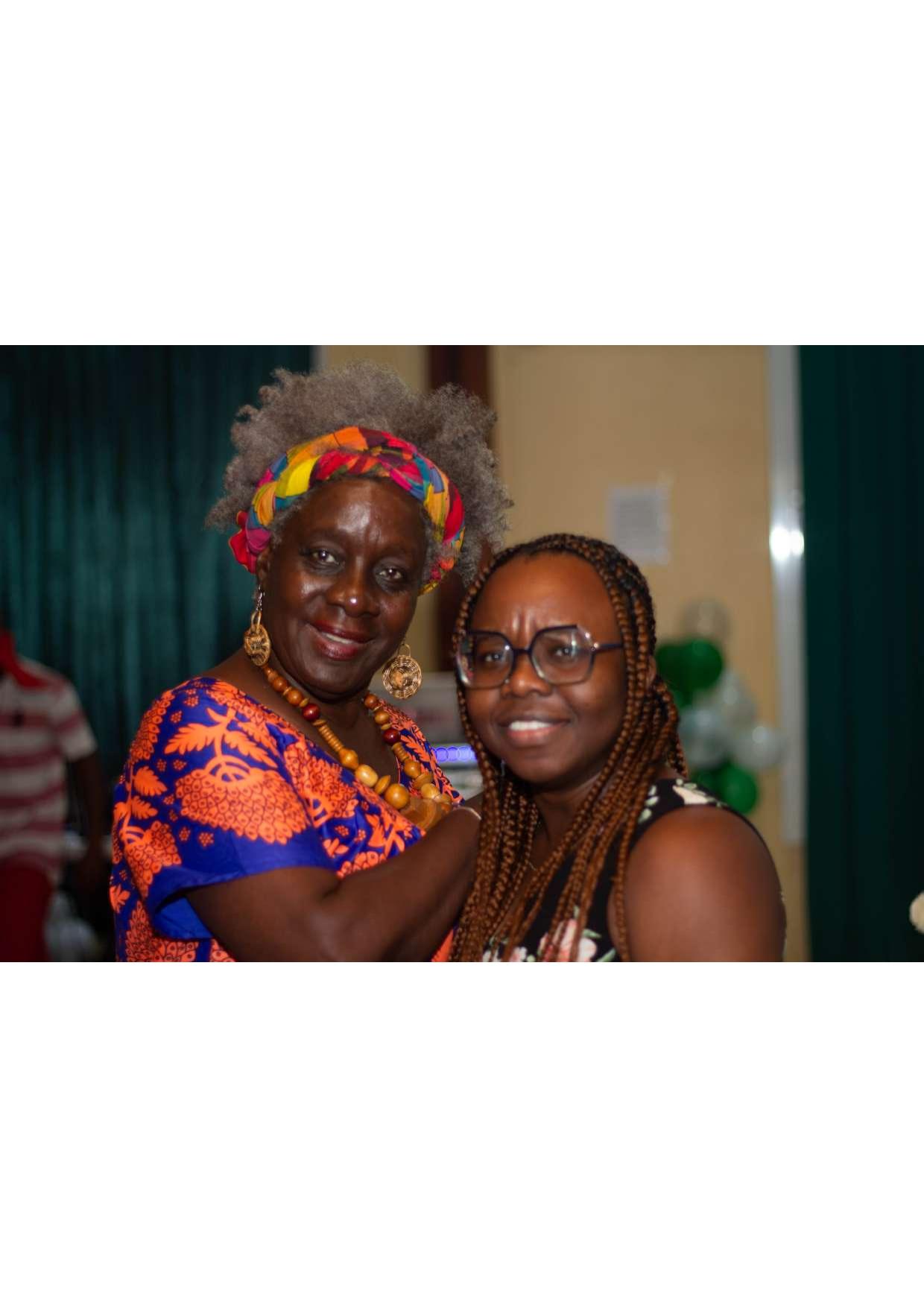 Nigeria Dominica Association members celebrating at the 65th Independence Day commemoration