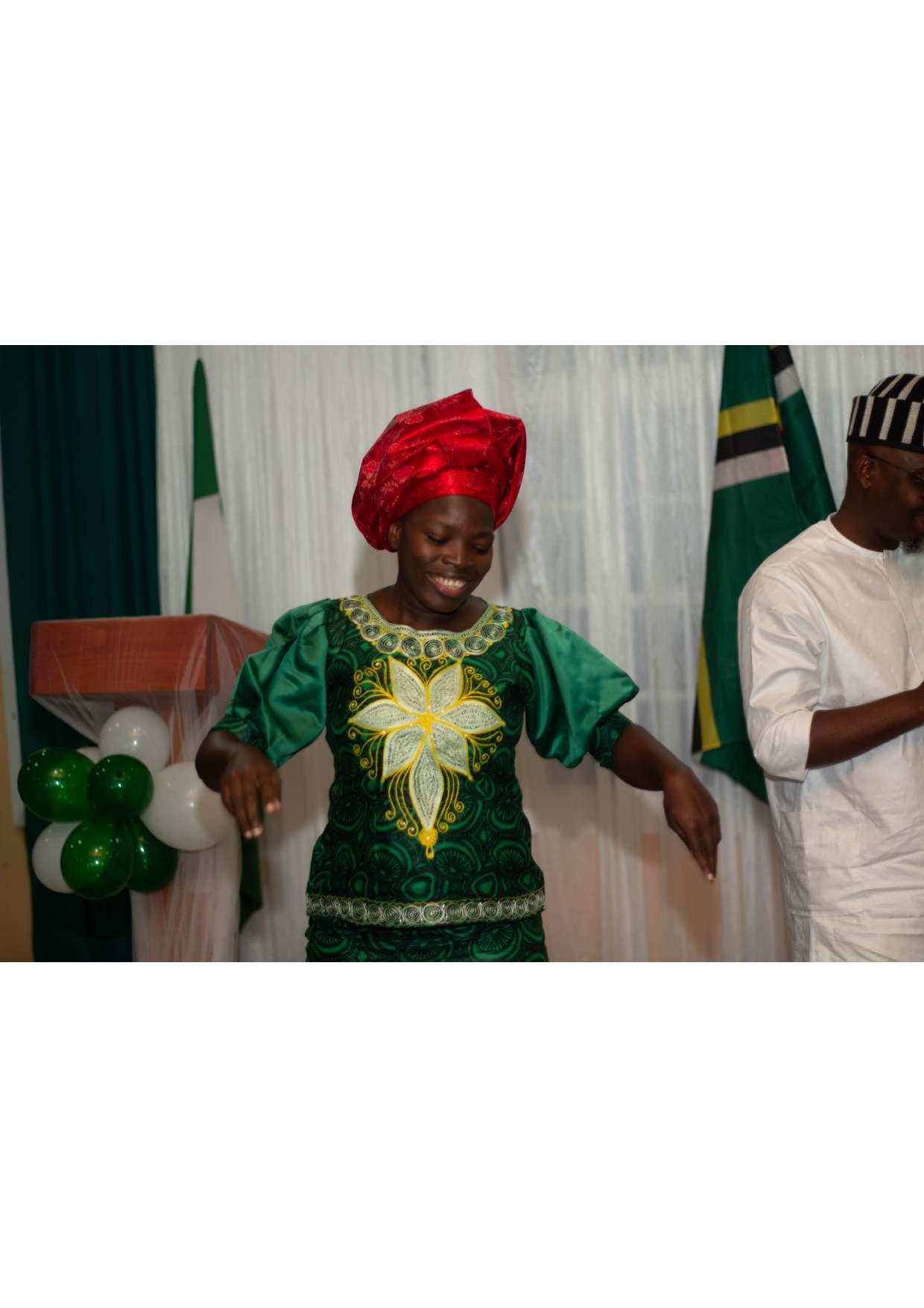 Nigeria Dominica Association members celebrating cultural heritage